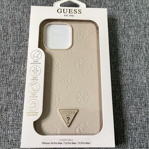 iPhone 14 Pro Max 13 pro Max 12 pro max Guess Beige Case